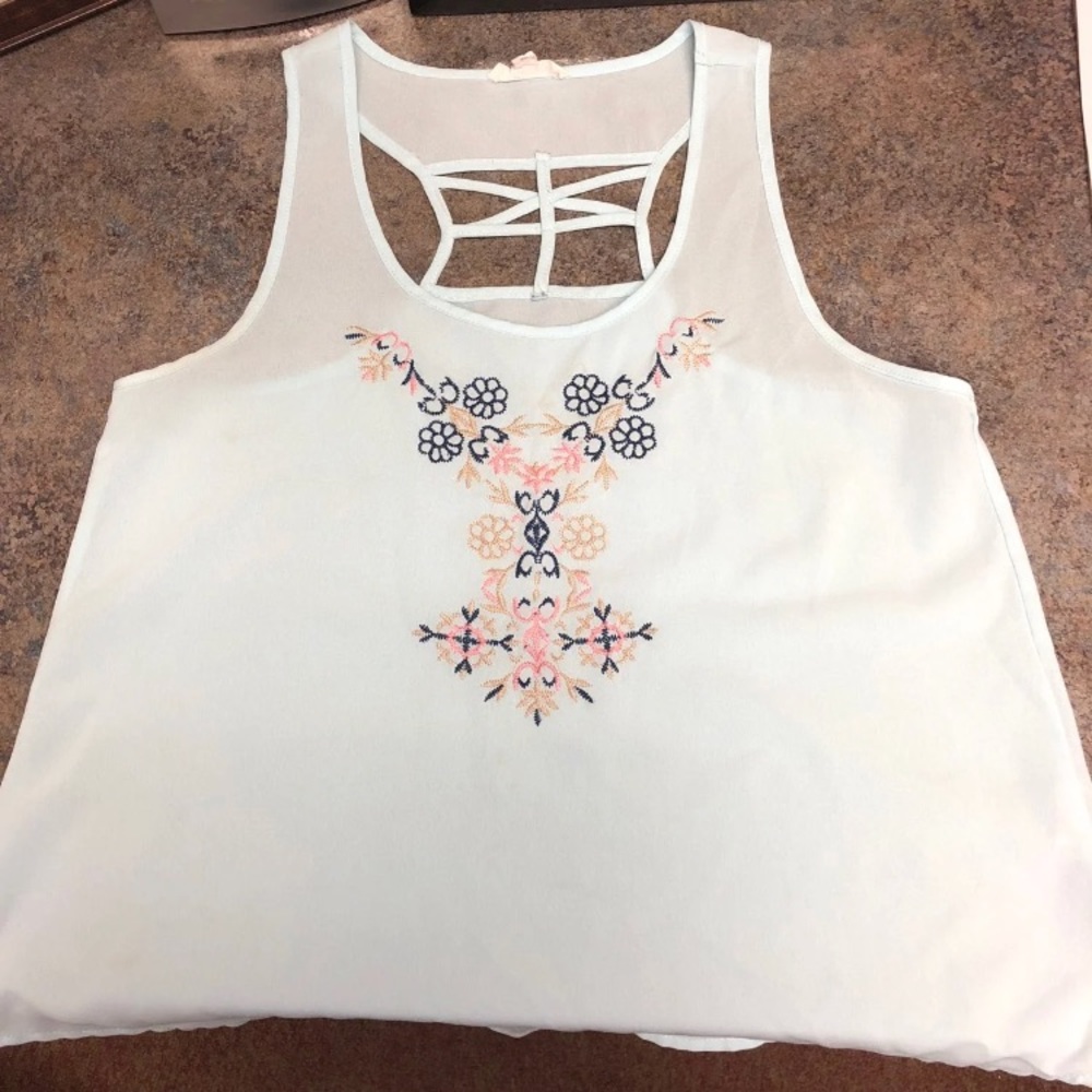 Baby blue tank